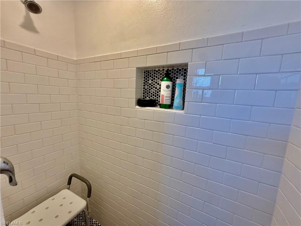 Tiled shower
