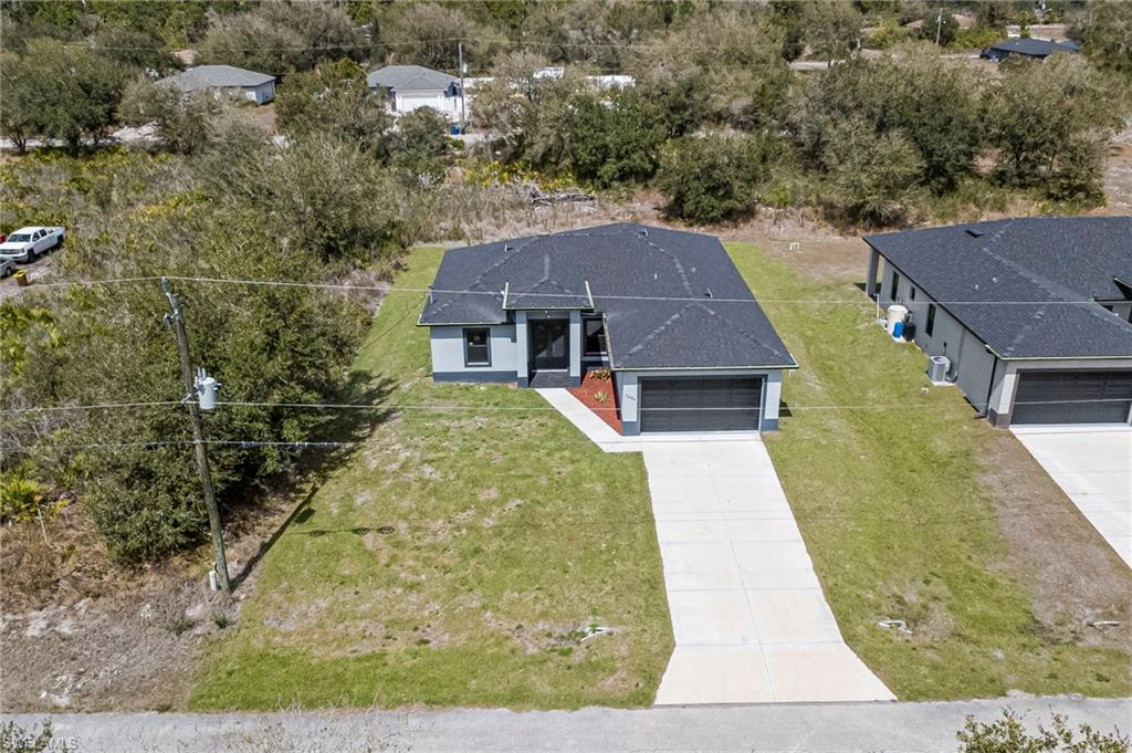 View from above of property