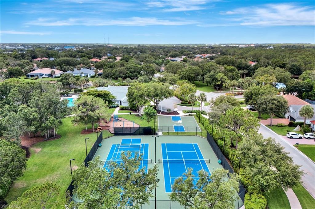 Community amenities featuring multiple tennis courts, a swimming pool, and a playground