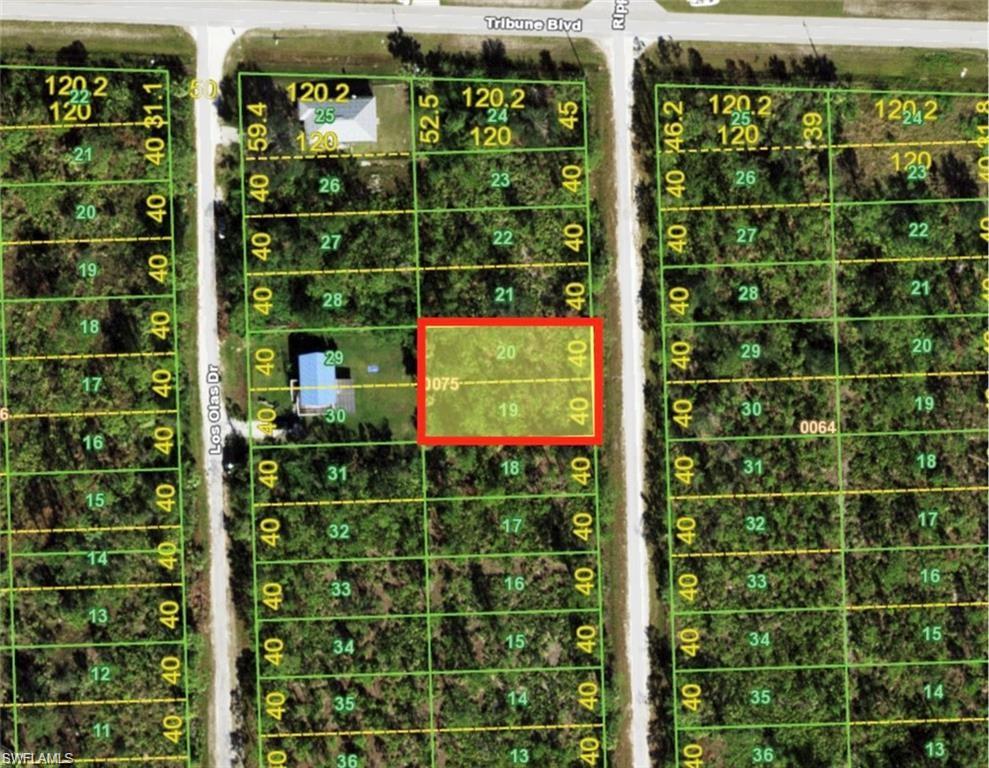 Plat Map. Illustrating the property boundaries and lot divisions within the specified area